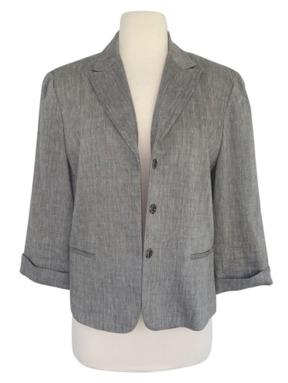 Linen Blend Gray Jacket 14